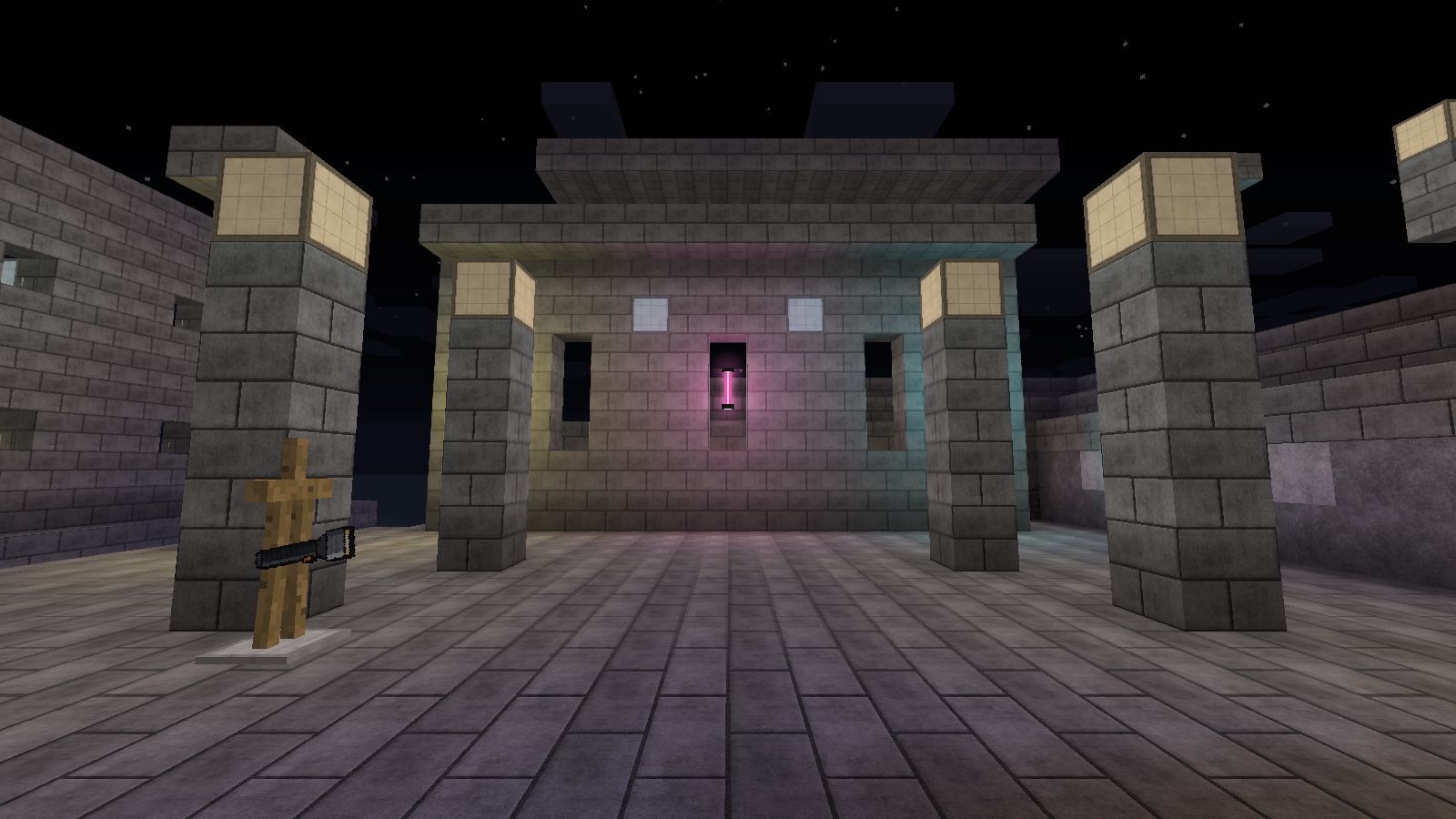 La même place à minuit, rendu coupé