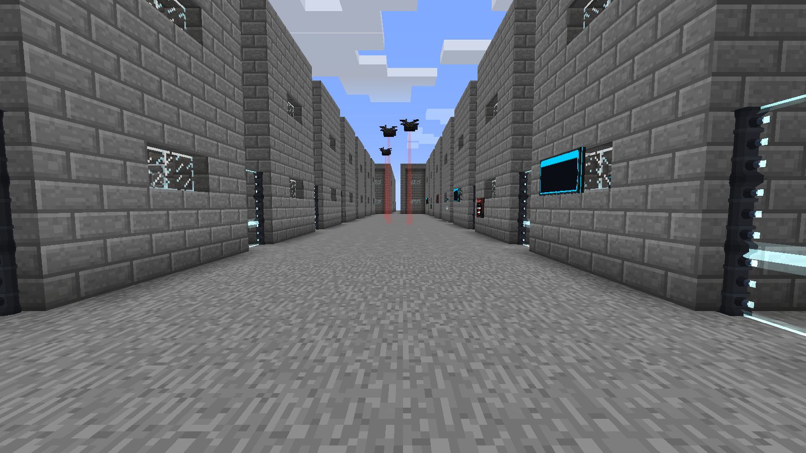 La même avenue dans Minecraft d’origine